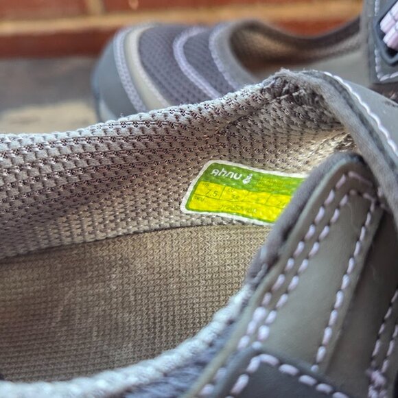 Ahnu Mary Jane Sandals Womens Sz 7.5 Slip on Gray  Pink/Purple Gorpcore Outdoor - Picture 11 of 14